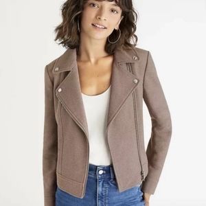 Ann Taylor Tweed Moto Jacket
